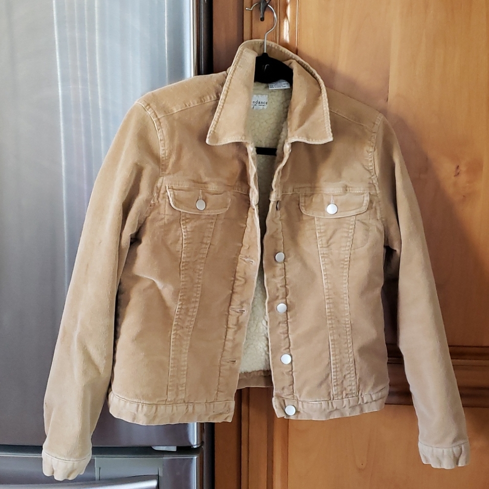 Sundance  Fleece lined corduroy jacket
